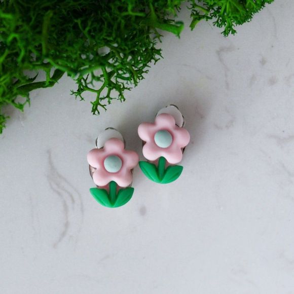 Clip on poly clay studs bundle - Picture 5 of 9